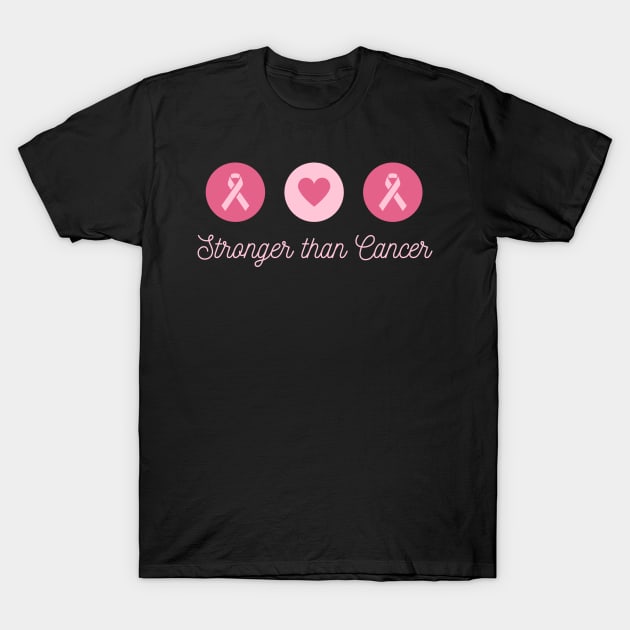 Stronger than cancer T-Shirt by bumblethebee